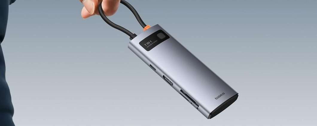 Hub USB-C 7-in-1: completo e versatile, costa pochissimo col doppio sconto Amazon