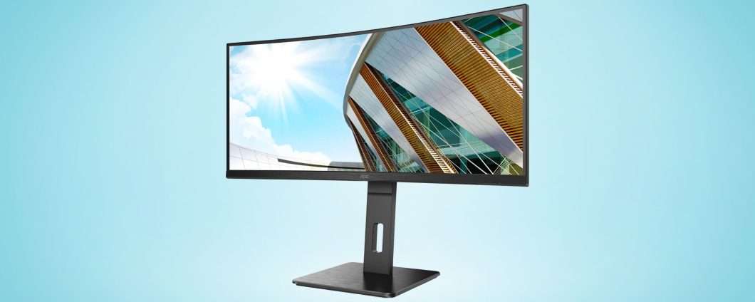 Monitor curvo AOC 34": perfetto per lavorare e giocare, occasione Amazon anche a rate