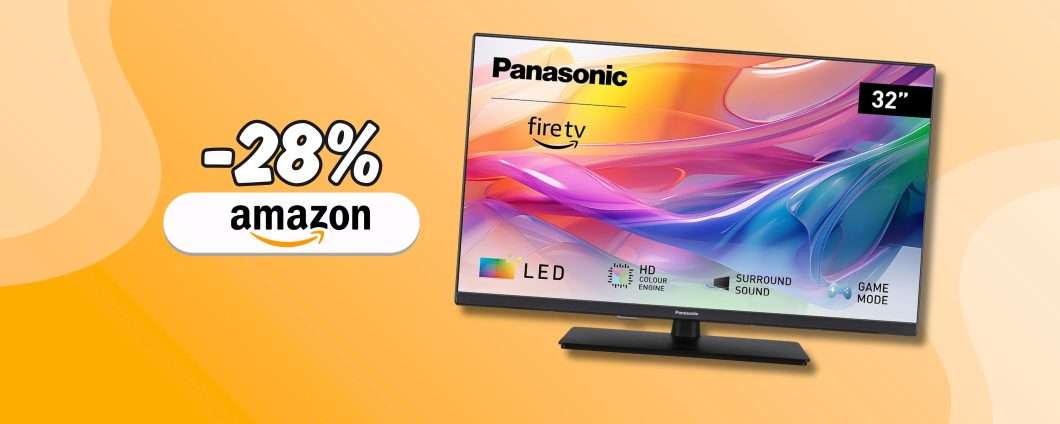 Questa smart TV Panasonic da 32" con sistema Fire TV è una bomba in sconto