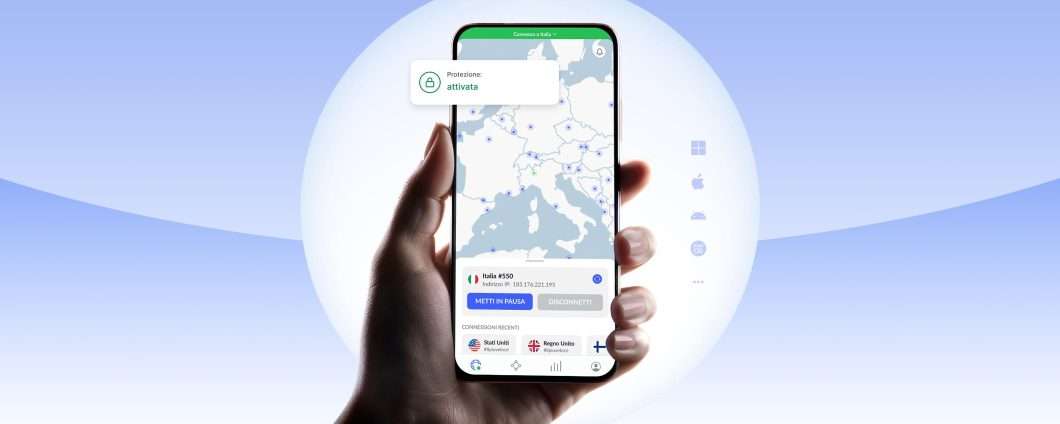 VPN ed eSIM: NordVPN a -72% e ti regala traffico dati con Saily