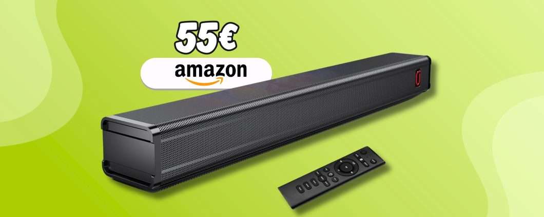 Soundbar 120W con suono surround a soli 55€, l'occasione è su Amazon