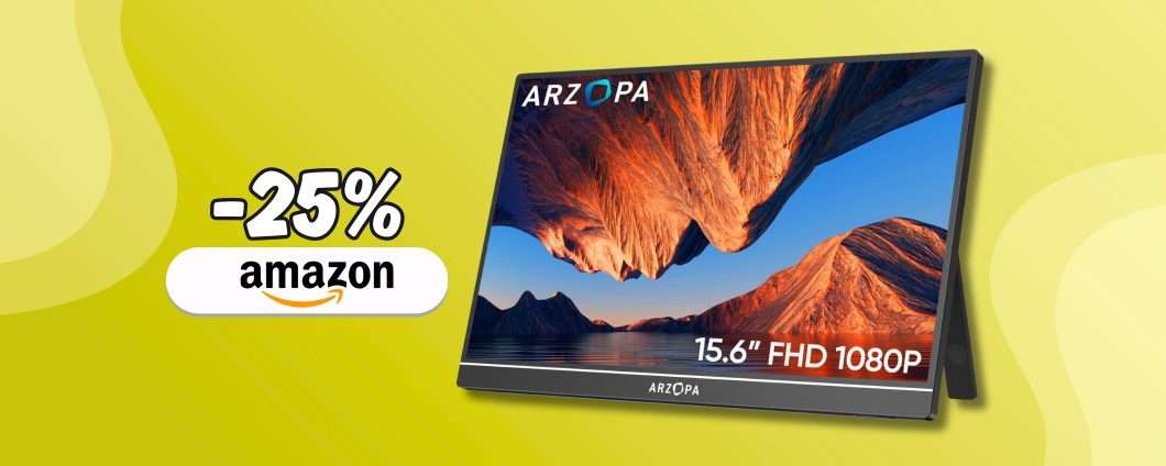 Aggiungi un Monitor (portatile) da 15.6" in FHD per comfort supremo