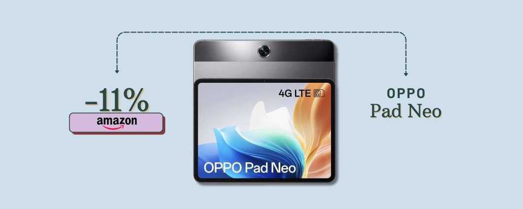 OPPO Pad Neo ammalia con il suo display 2.4K a prezzo popolare (Amazon)