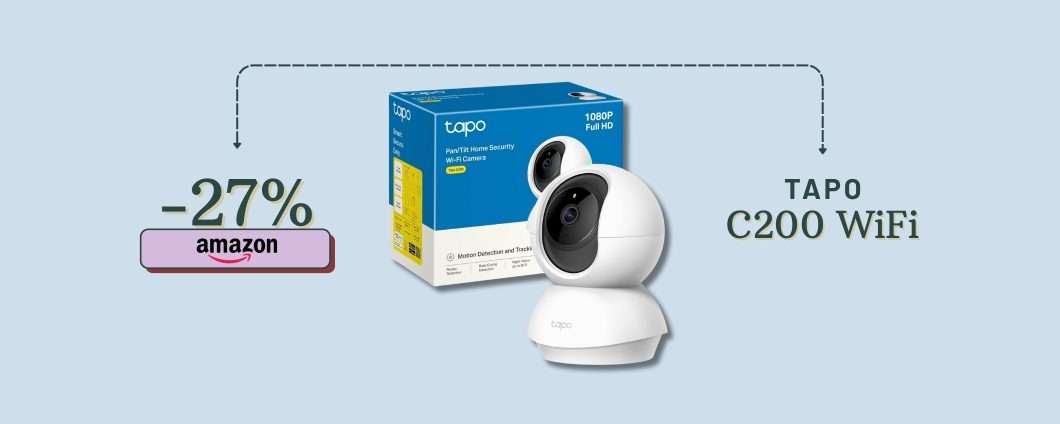 Mettere casa al sicuro costa solo 21€ con il sistema Tapo C200 (su Amazon)