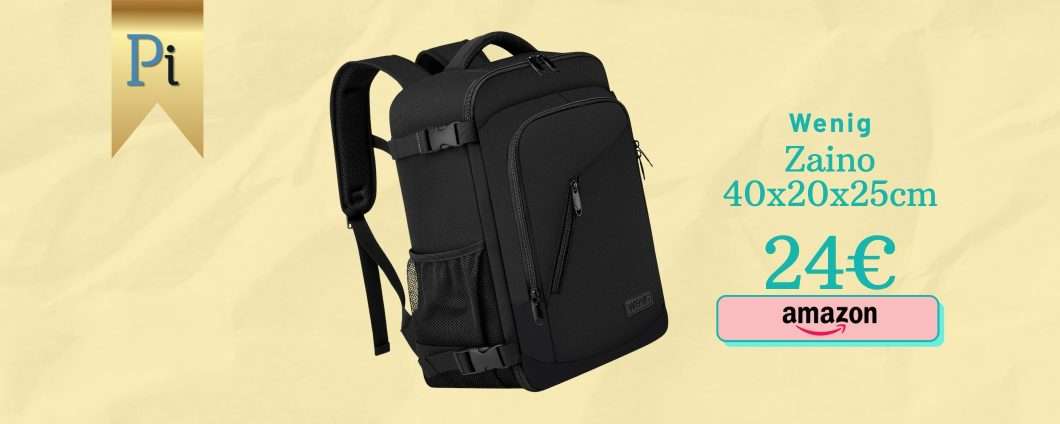 Super zaino per aereo 40x20x25cm: è impossibile pagare penali (25€)