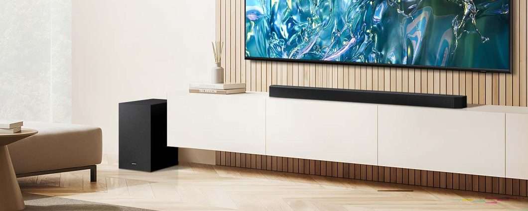 60% di sconto per la soundbar Samsung con subwoofer esterno