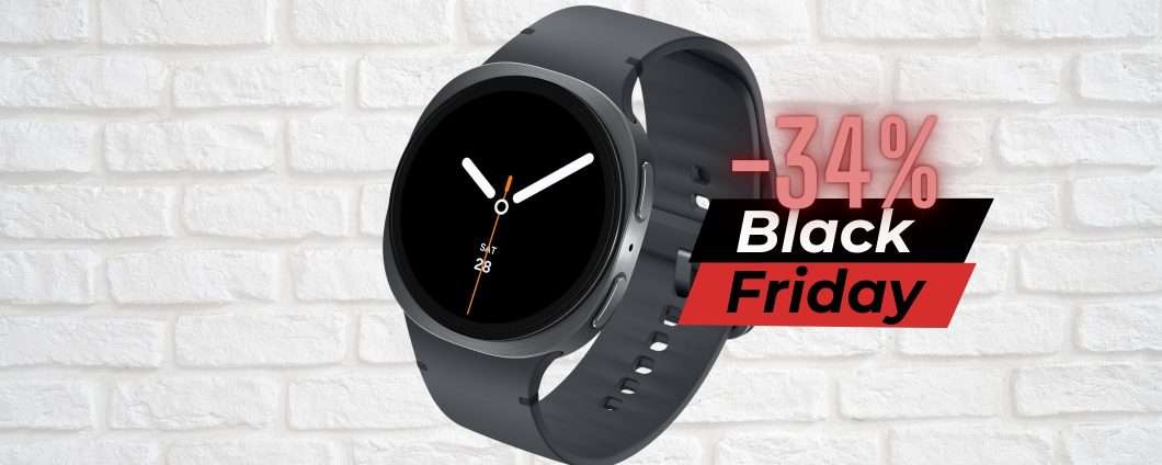 Samsung Galaxy Watch8 al minimo storico per il Black Friday Amazon