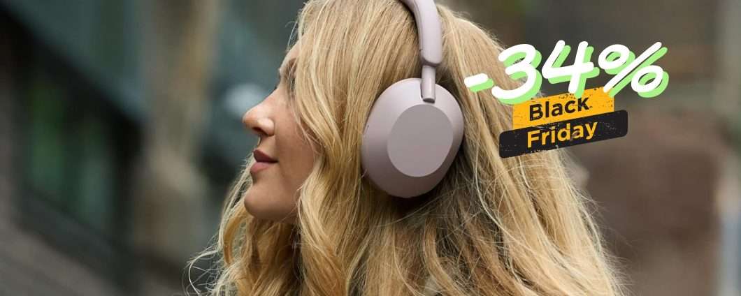 Sony WH-1000XM5 con +100€ di sconto istantaneo: magia Black Friday