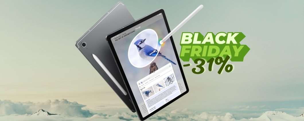Samsung Galaxy Tab S10 FE crolla di 180€ e include la S Pen: geniale