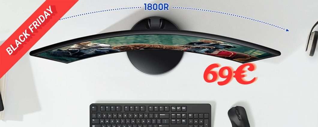 PAZZIA Samsung Monitor S3 curvo FHD @100Hz a soli 69€ è affare