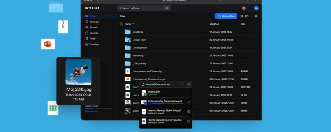 Proteggi i tuoi dati con Internxt Drive e VPN al 90% di sconto