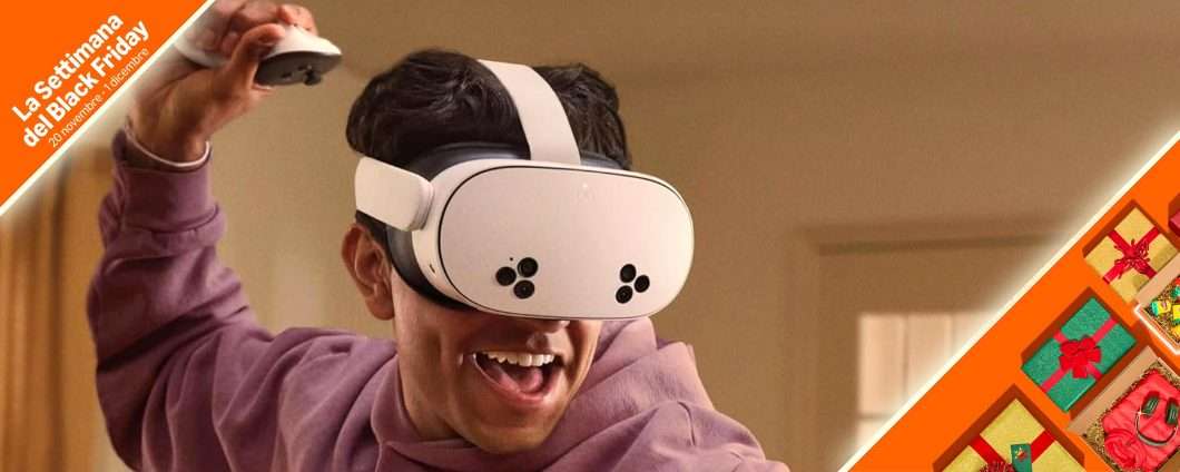 Il bundle del visore Meta Quest 3S è in offerta a tempo