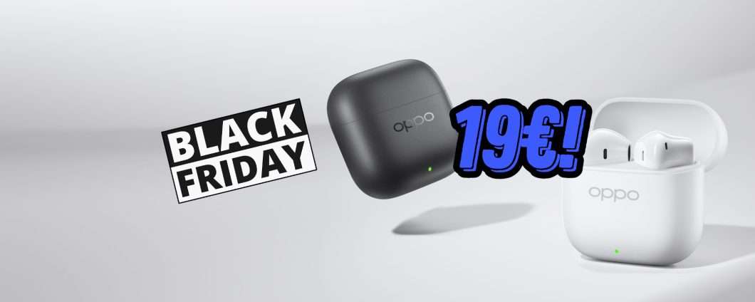 OPPO Enco Buds3: audio perfetto a soli 19€ su Amazon