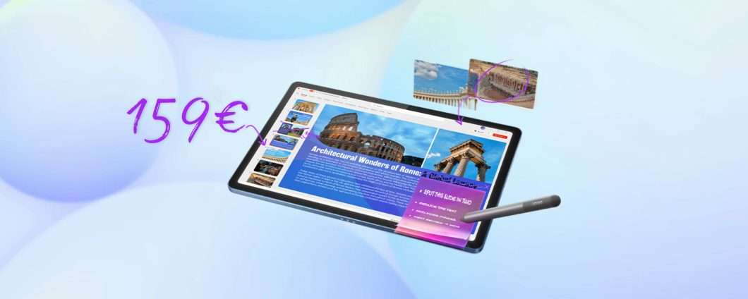 Solo oggi Lenovo Idea Tab + Tab Pen a 159€: l’offerta più pazza del Black Friday!