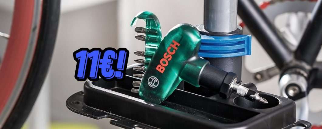 Cacciavite a Cricchetto Bosch con inserti a 11€ su Amazon!