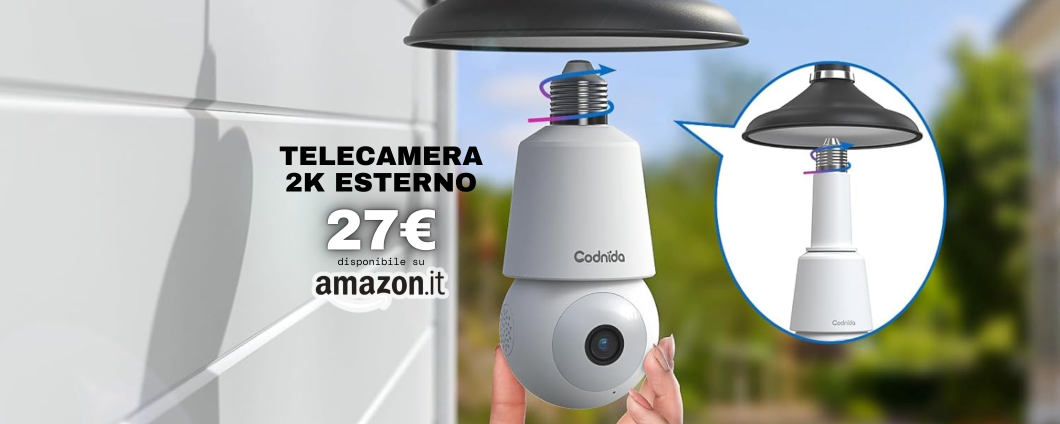 Lampadina o telecamera? La soluzione SHOCK che non dà nell'occhio