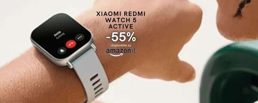 Xiaomi Redmi Watch 5 Active è scontato a meno di 30€ ed è una BOMBA