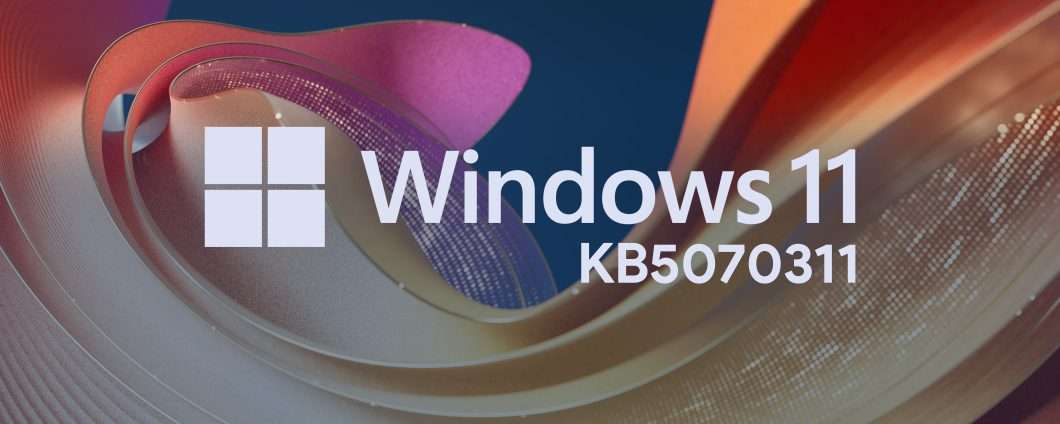 Windows 11 KB5070311 per 25H2/24H2: tema scuro e menu Start
