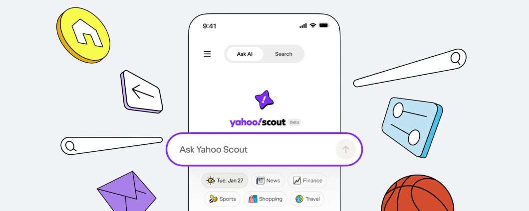 Yahoo lancia Scout, il motore di ricerca AI con Claude e Bing