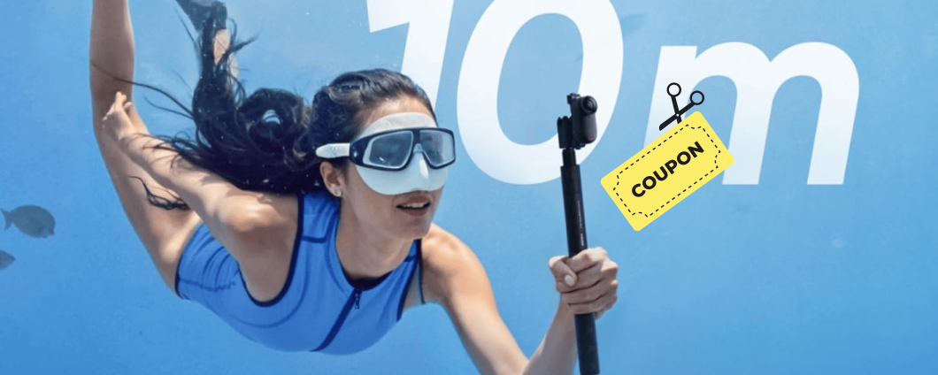 Insta360 GO 3S la action cam 4K pronta all'azione, -50€ con coupon Amazon