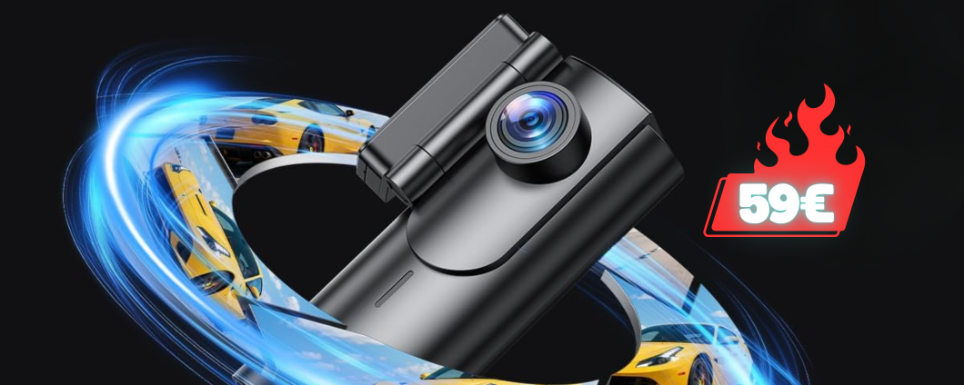 Dash Cam 4K con visione 170° per auto SICURA con appena 59€ (Amazon)