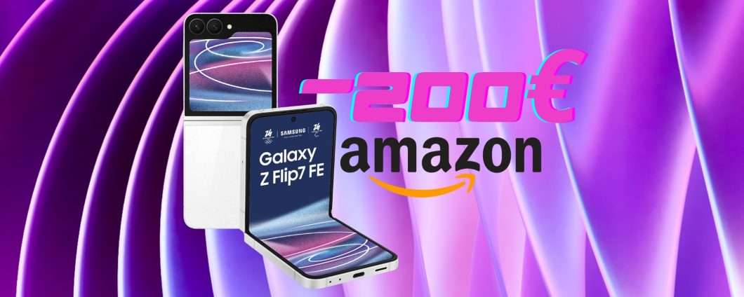 Samsung Galaxy Z Flip7 FE in sconto pazzesco di 200€ solo oggi su Amazon