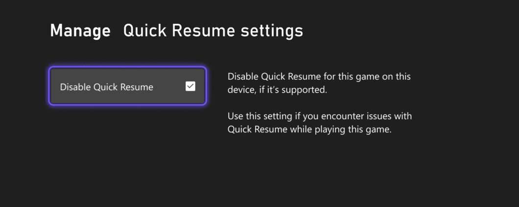 Xbox Series X|S: Quick Resume si può disattivare, finalmente