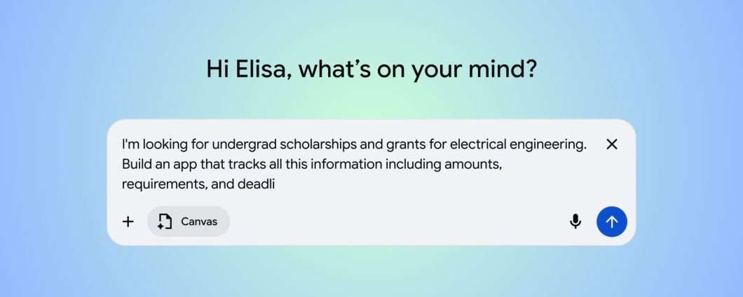 Google porta Canvas nella ricerca AI: spazio di lavoro per tutti