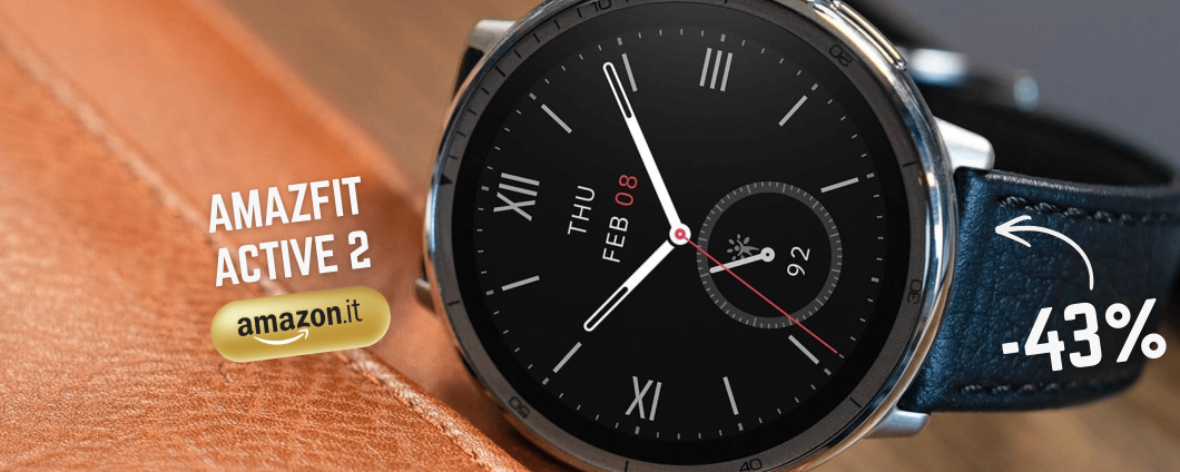 Amazfit Active 2 per uno smartwatch elegante, completo ed eterno (92€)
