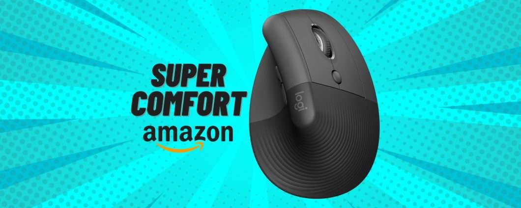 Logitech Lift: mouse verticale super ergonomico in sconto del 43%