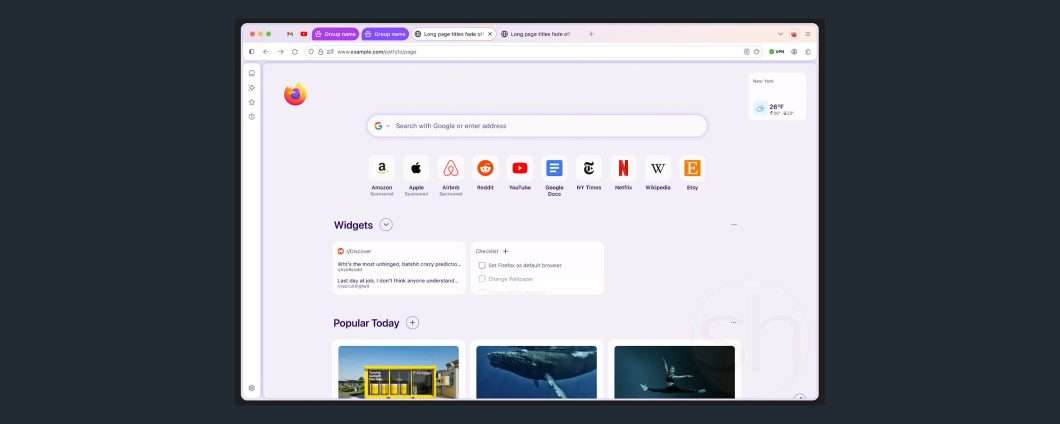 Mozilla ridisegna Firefox da zero: il progetto Nova nei primi mockup