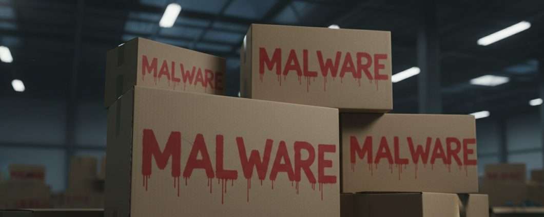 Avviso di consegna pacco con malware allegato