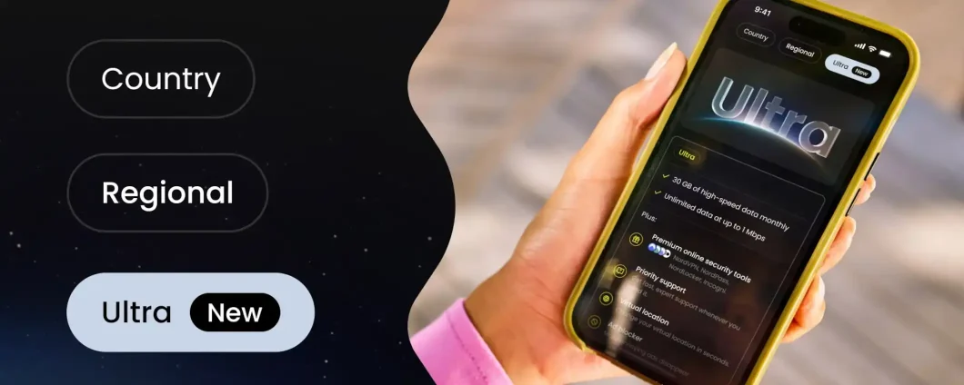 Saily Ultra è l'eSIM per viaggi all'estero con GB illimitati e molti altri vantaggi