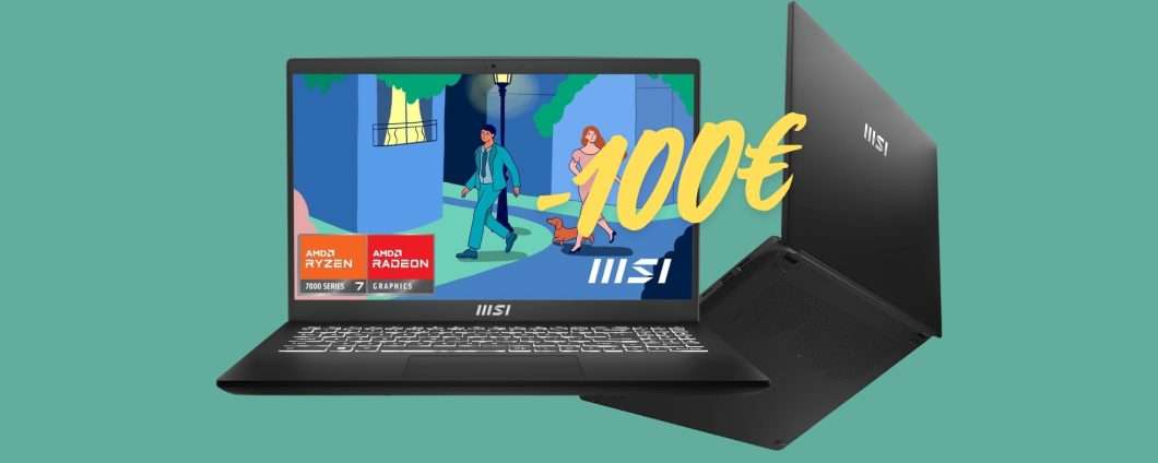 MSI Modern 15: potente notebook da 15,6" con AMD Ryzen 7 (-100€)