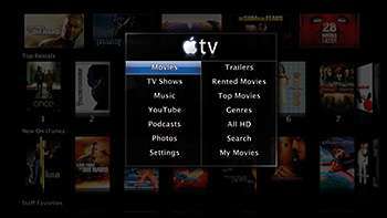 La nuova interfaccia di Apple TV