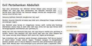 Malaysia, liberazioni e condanne Bandiera rovesciata