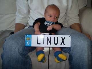 I primi vagiti di Linux bimbo Linux