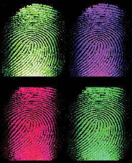 UK, impronte digitali prese per strada scanning