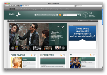 La RAI ci riprova sul web Il rinnovato Rai.it