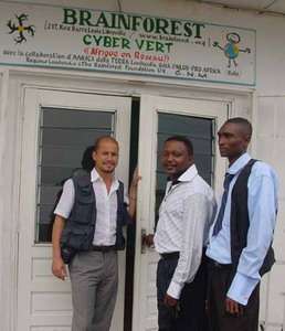 Stefano Apuzzo e due colleghi della Brainforest