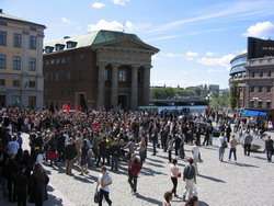 La manifestazione di Stoccolma