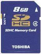 SDHC Toshiba da 8 GB