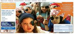 Una porzione della home page del sito