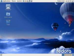 Screenshot di Fedora