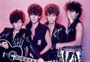 La band nei favolosi anni ottanta