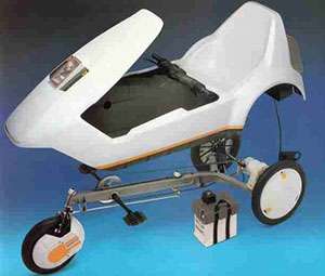 Lo schema costruttivo del Sinclair C5