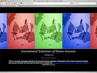 IFPI, homepage de International Federation of Pirates Interests