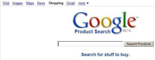 Google Shopping e la barra di navigazione