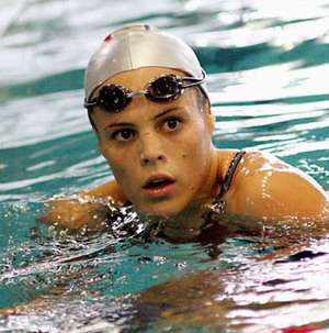 la celebre nuotatrice