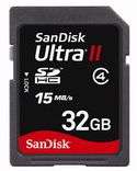 32GB SanDisk Ultra II SDHC